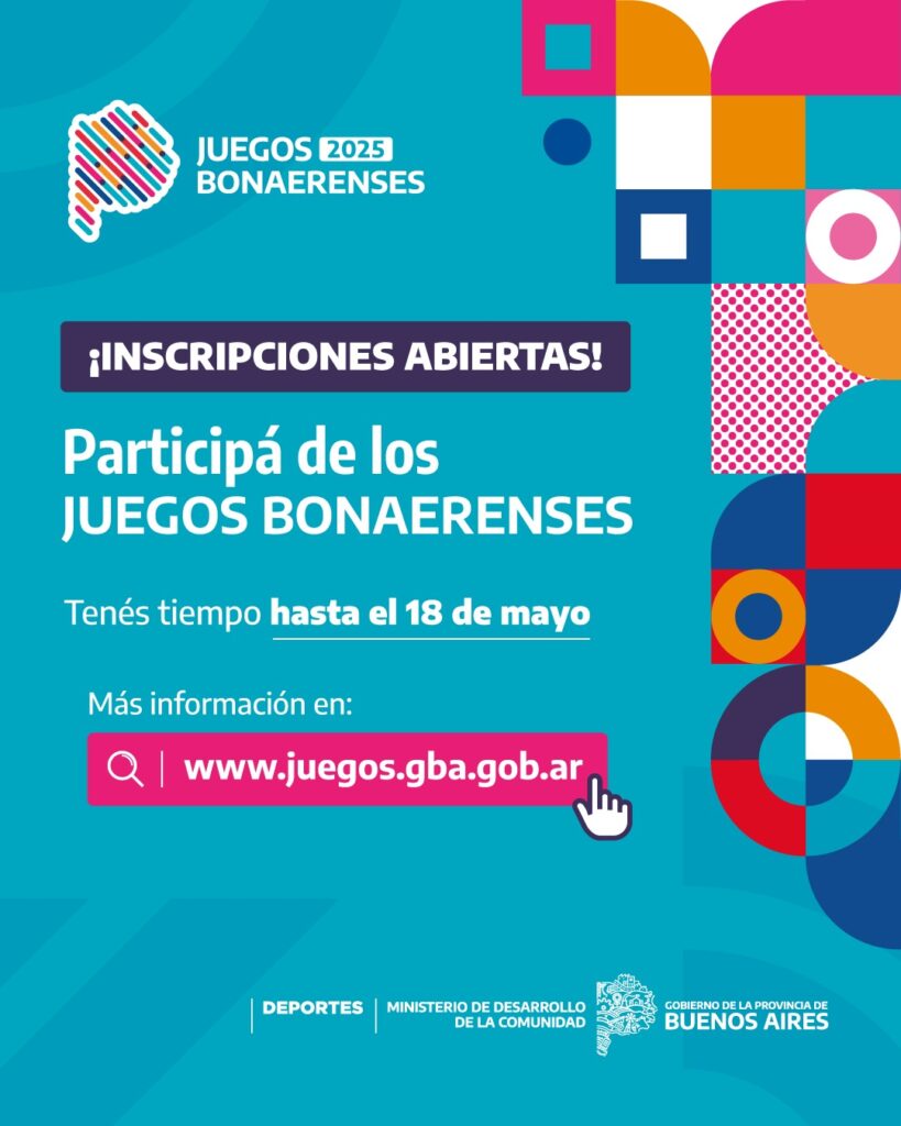 JUEGOS BONAERENSES: INSCRIPCIONES ABIERTAS EN CULTURA