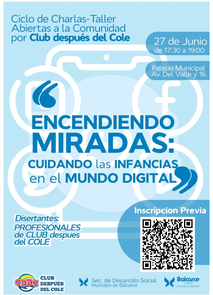CHARLA DEL “CLUB DESPUÉS DEL COLE”: REFLEXIONAR SOBRE EL MUNDO DIGITAL Y LAS INFANCIAS