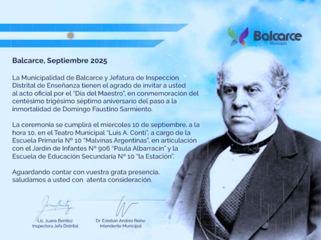 EL PRÓXIMO MIÉRCOLES SE DESARROLLARÁ EL ACTO POR EL “DÍA DEL MAESTRO”