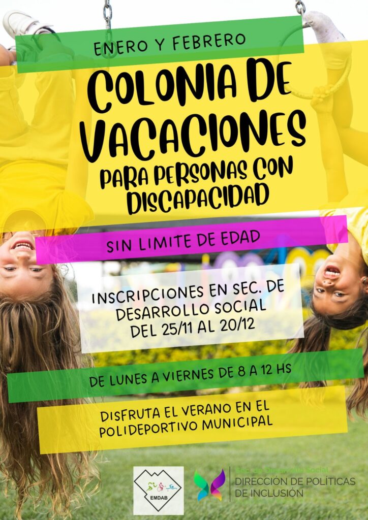 COLONIA DE VACACIONES PARA PERSONAS CON DISCAPACIDAD