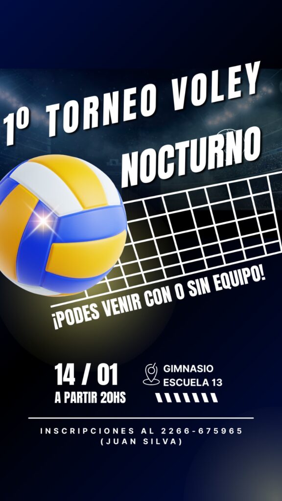 SE VIENE EL PRIMER TORNEO DE VÓLEY NOCTURNO