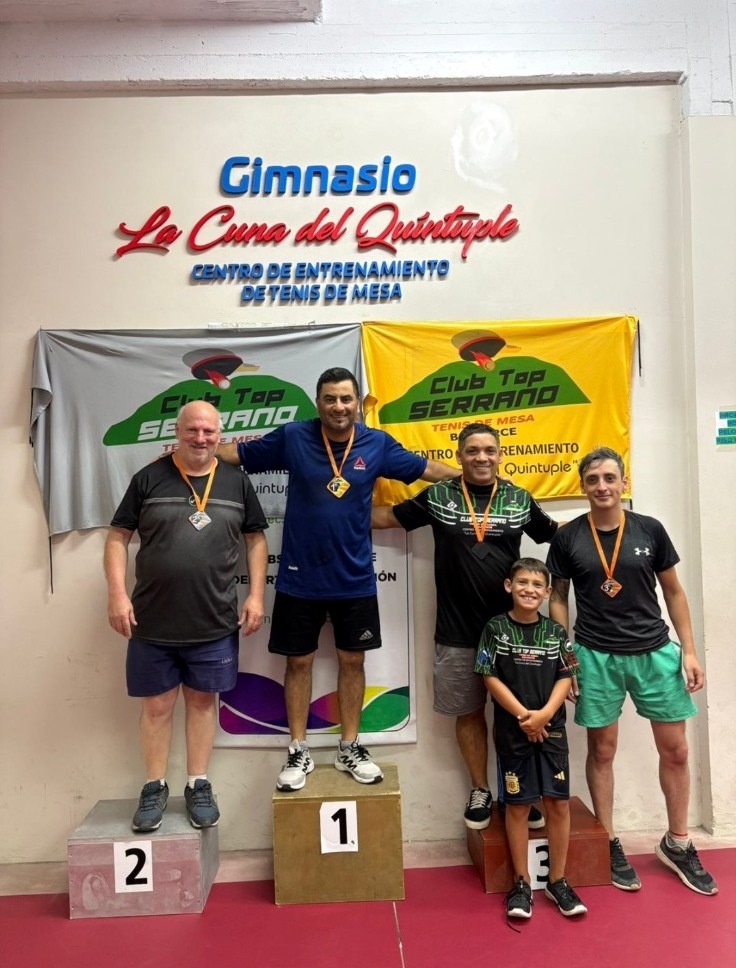 KUCH Y GIMÉNEZ, CAMPEONES EN TENIS DE MESA