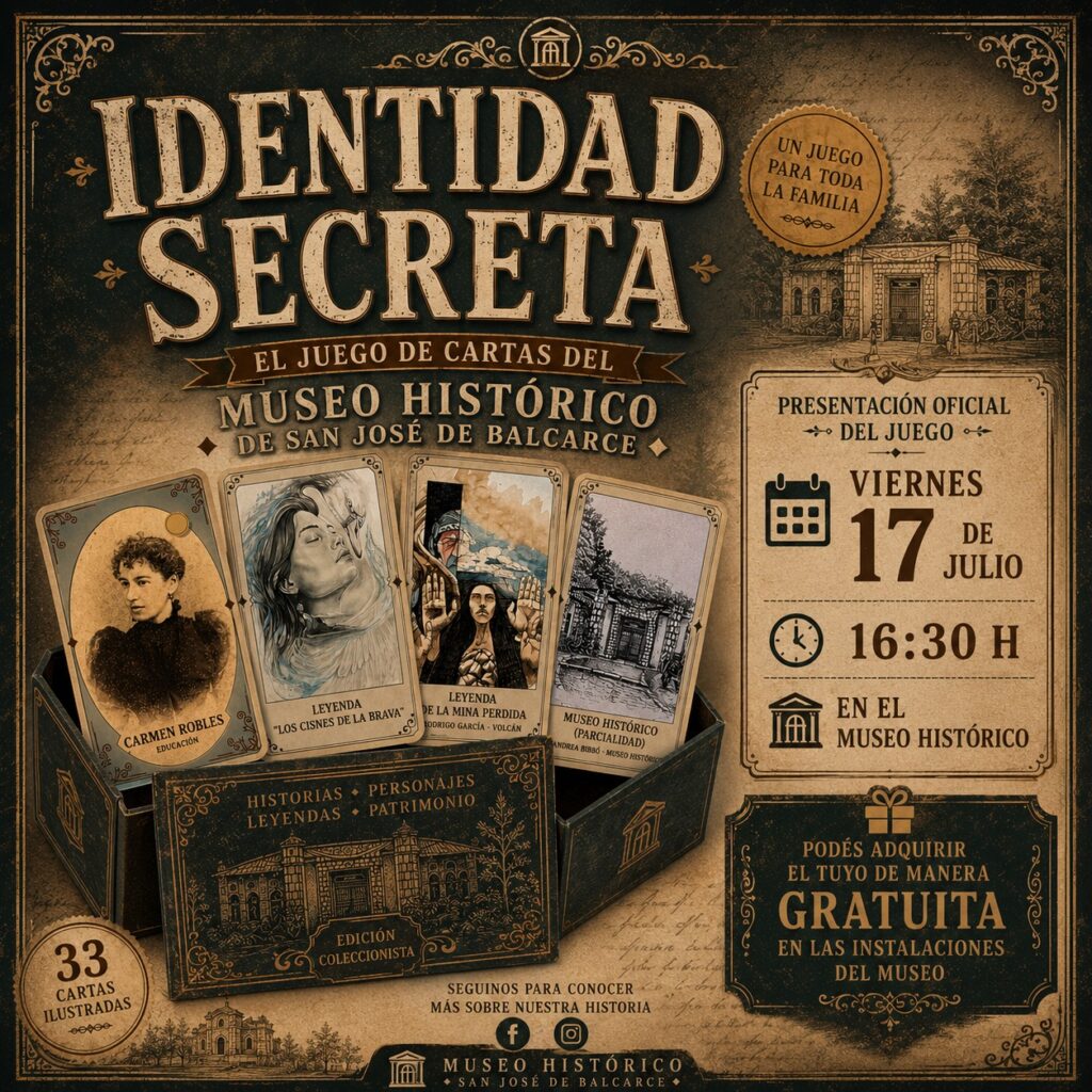  “IDENTIDAD SECRETA” Y CICLO DE CHARLAS, HOY EN EL MUSEO HISTÓRICO