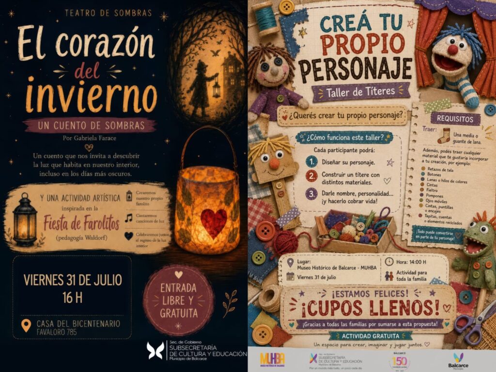 HOY: TÍTERES EN EL MUHBA Y “EL CORAZÓN DEL INVIERNO” EN CULTURA