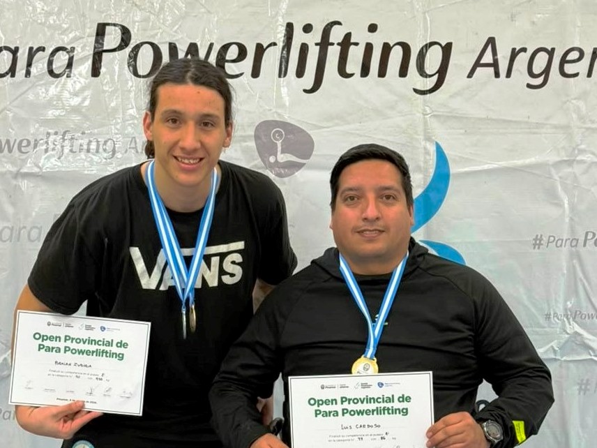 ZUBIRÍA Y CARDOSO DESTACADOS EN PROVINCIAL DE PARA POWERLIFTING
