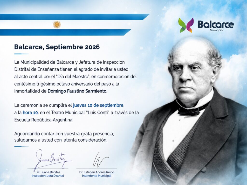 EL PRÓXIMO JUEVES SE REALIZARÁ EL ACTO POR EL “DÍA DEL MAESTRO”